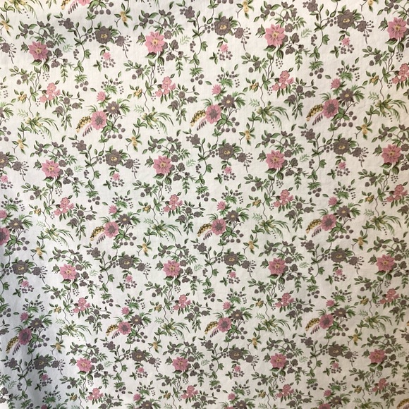 Sezane Floral Button Front Shirt - Ecru/Pink/Green - L - Picture 6 of 9